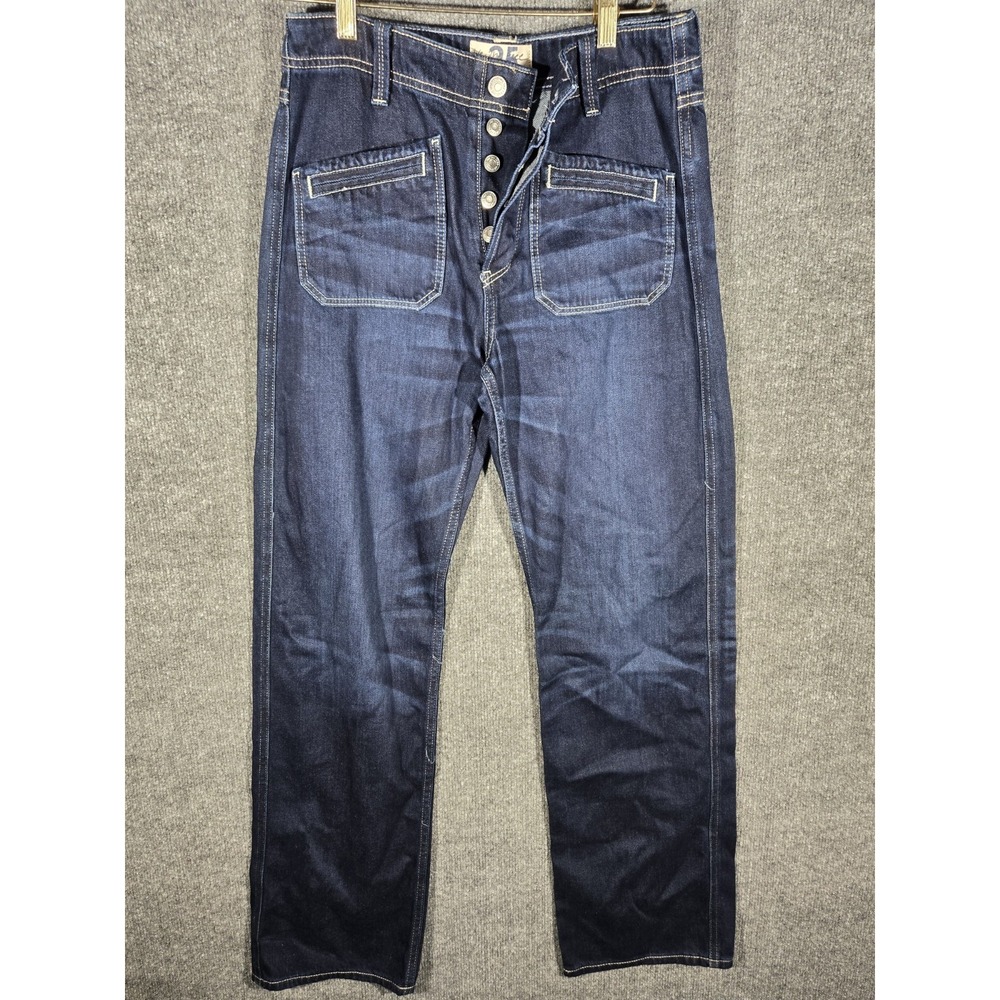 We The Free Twenty Five Jeans Womens 25 Dark Wash Button Fly Utility Pocket Slim